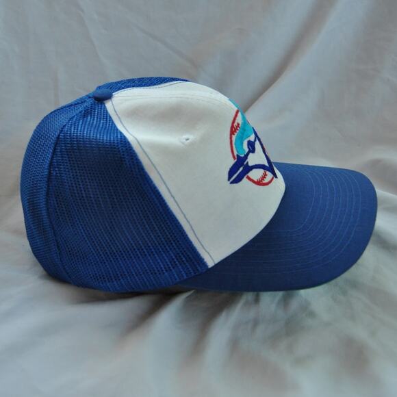 Toronto Blue Jays Vintage 1980's Trucker Mesh Snap Back Trucker Hat - Picture 6 of 13